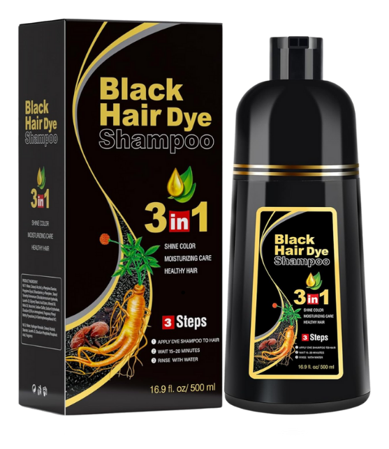 SHAMPOO UNISEX CUBRE CANAS (NEGRO)